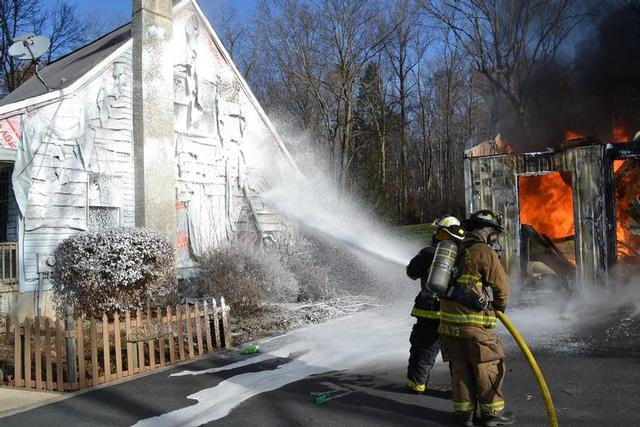 Garage Fire - Hauck Rd. - 11/21/2013
